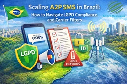 Scaling A2P SMS in Brazil: How to Navigate LGPD Compliance and Carrier Filters